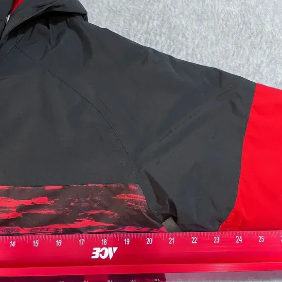 Burton Dry Ride Ski Snowboard Jacket Youth XL 18 Tiger Stripe Red Black - Picture 8 of 8